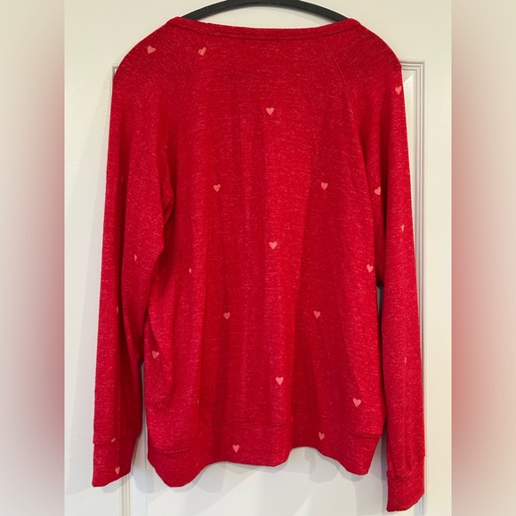 EUC David Bitton Buffalo Red Hearts Sweater - Picture 5 of 8